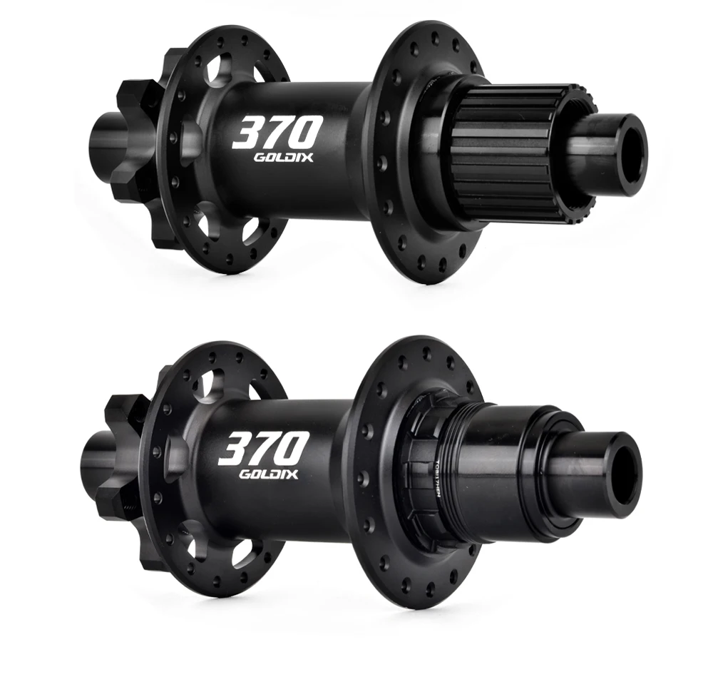 GOLDIX M370 28H Boost MTB Hub J-Bend 36T Ratchet 6-Bolt Disc Sealed Bearings HG XD MS Front Rear Mountain Bike Wheel Hub Parts