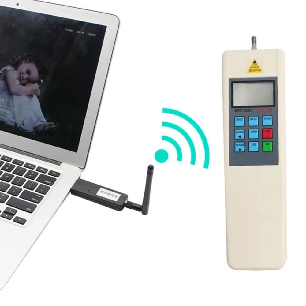 Wireless 200N Digital Push Pull Force Gauge Tester for Precision Measurement High Accuracy Portable