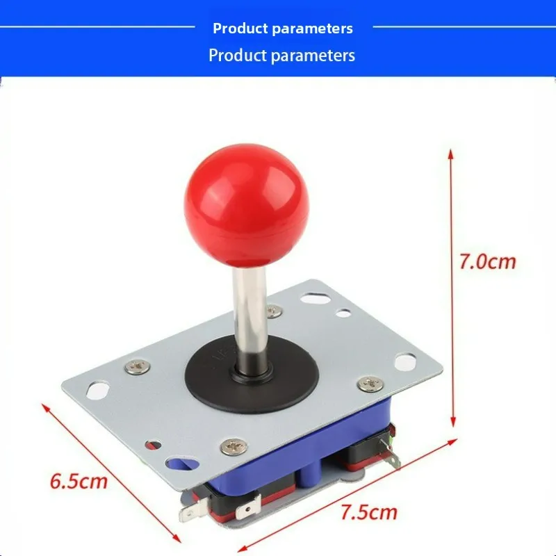

Джойстик Sanwa Style с длинной ручкой для аркадных и файтинг-игр, контроллер для игровых автоматов с монетоприемником
