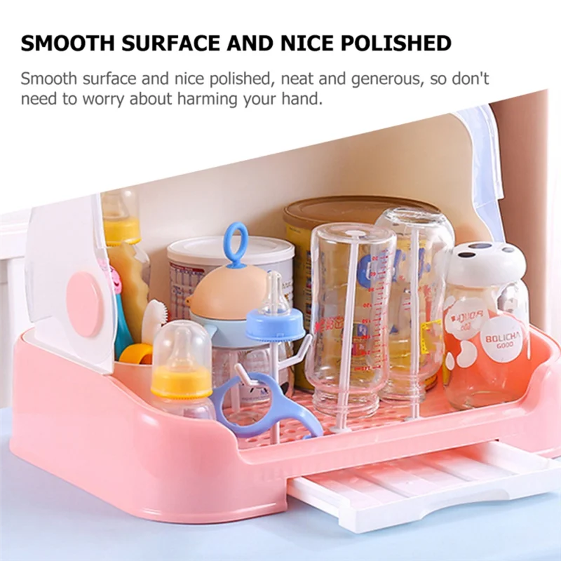 AT44-Water Bottle Drying Rack Terrarium Fogger For Baby Bottles Replacement Accessories Dryer Glass Containers Holder Storage Bo