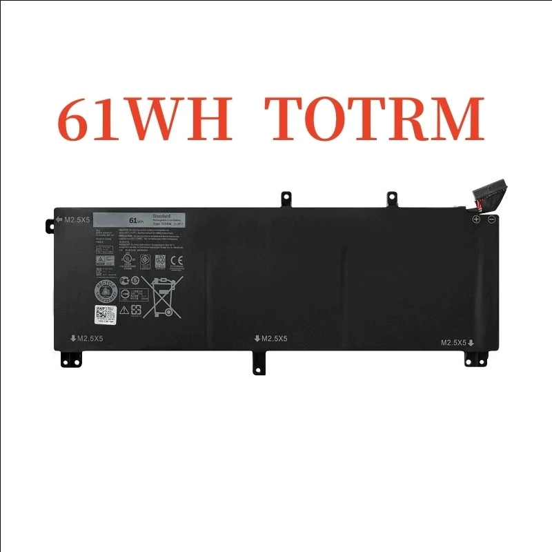بطارية الكمبيوتر المحمول H76MV 7D1WJ Y758W TOTRM 245RR للدقة M3800 XPS 15 9530 9535 Series 11.1V/61Wh/91Wh