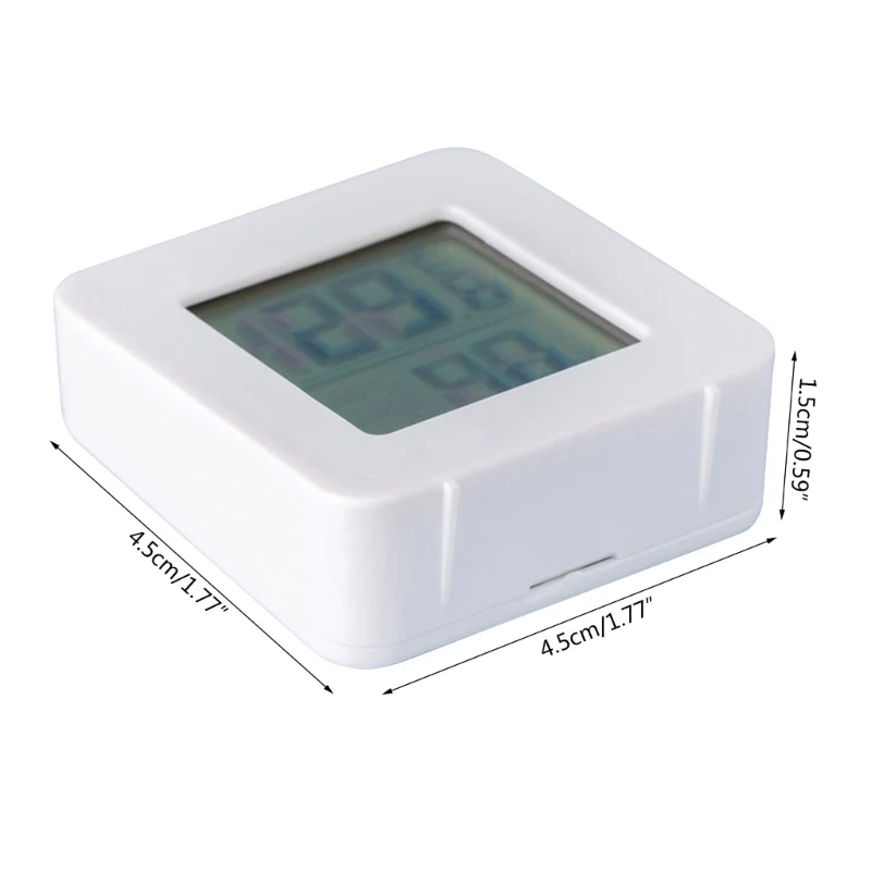 Electronic Temperature Humidity Detector for Indoor Desk Wall Mount LCD Digital Thermometer Hygrometer Built-in Battery