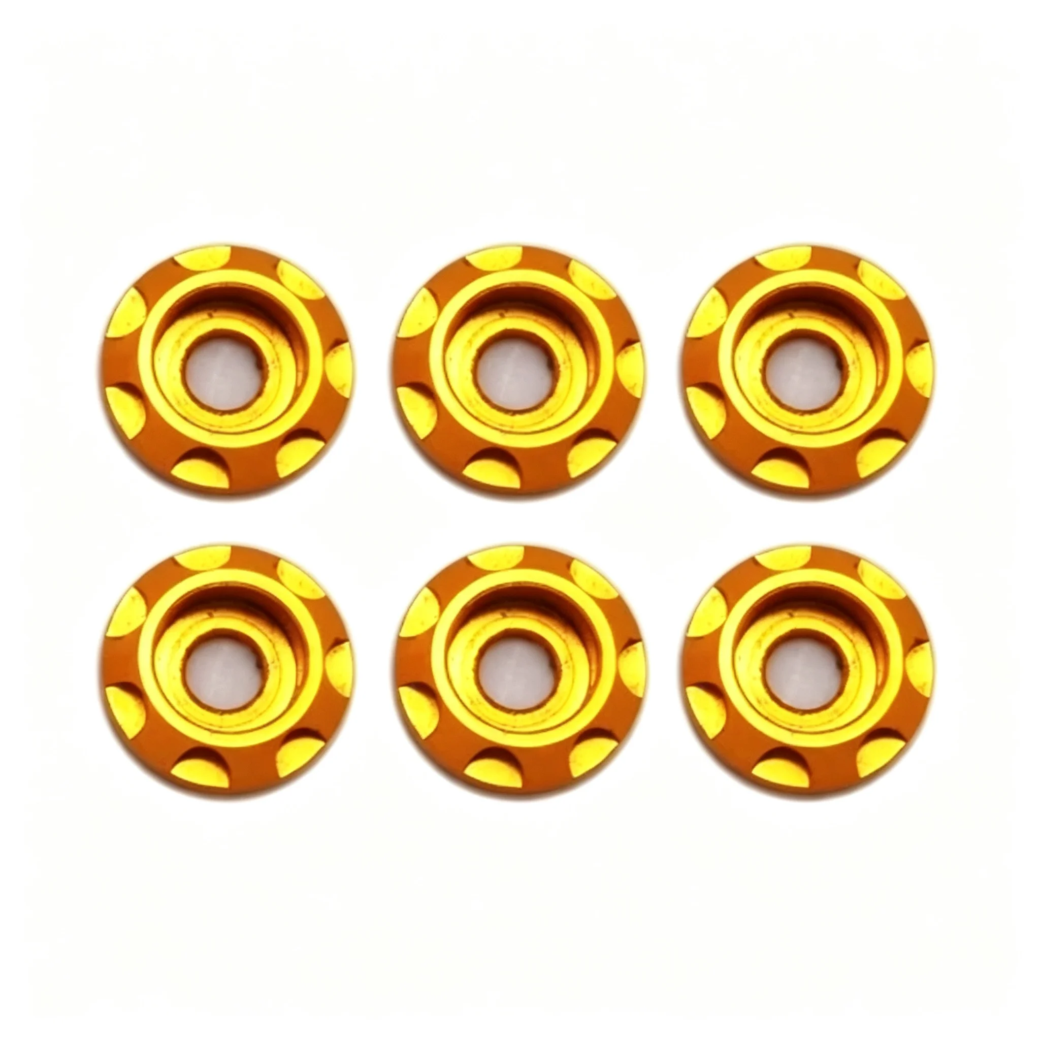 Tamiya Mini 4WD M2 Aluminum Alloy Crystal Head Countersunk Washer 6Pcs 94946 Upgrade Parts Accessories