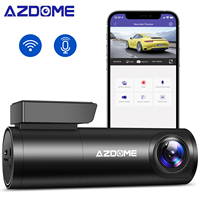 AZDOME M300 Car Camera English Voice Control Mini Car DVR 1296P Dash Cam Night Vision 24H Parking Monitor WIFI & APP Control