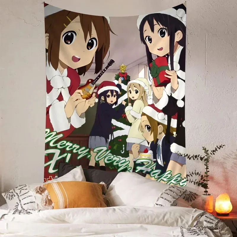 

JKJ20Аниме K-ON KON Красочный гобелен Настенный богемный настенный гобелен Мандала Настенные листы4Dn^