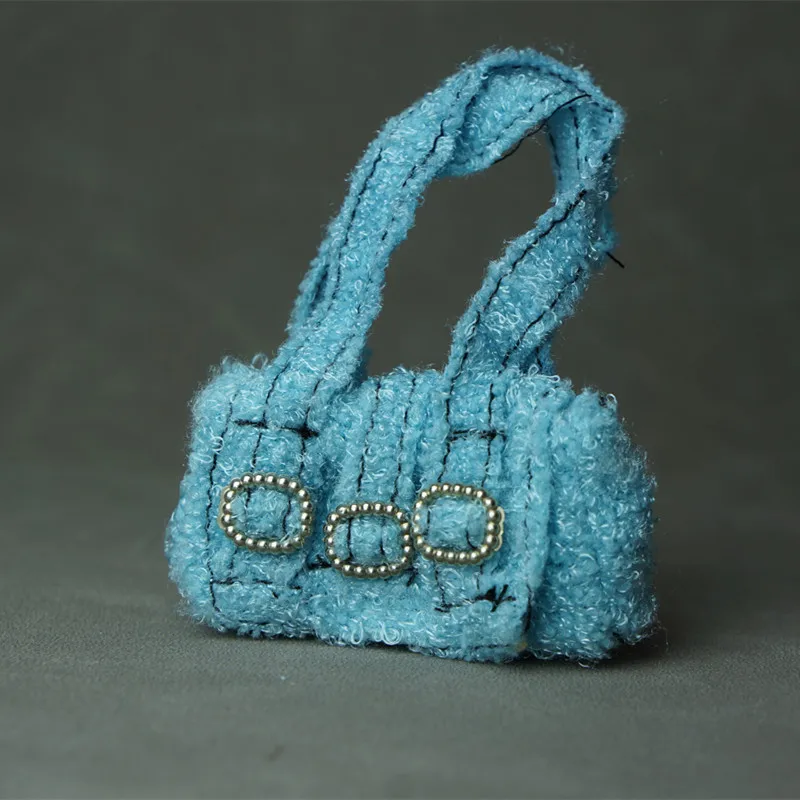Bolsas de sombrero de muñeca de piel azul, piezas de decoración coloridas, accesorios de muñeca de moda, piezas para muñeca Barbe FR IT, súper modelos, 1/6