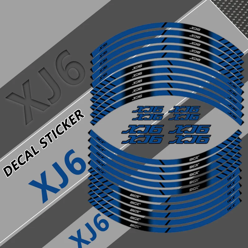 2026 NEW For XSR 700 900 XJ6 xsr xj6 Reflective Wheel Stickers Motorcycle Front Rear Rims Sticker Waterproof Tire Decor Decals