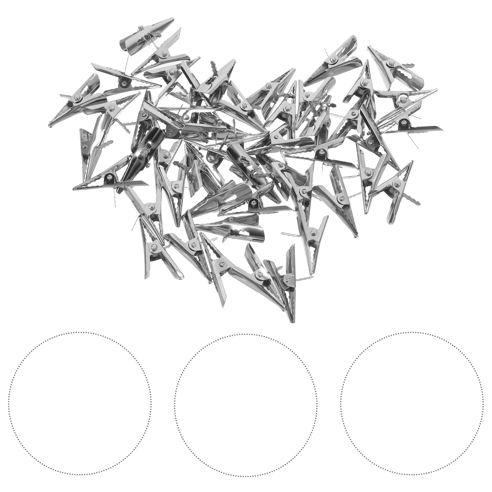 50 Pcs Clip Decoration Multi-purpose Decorations Christmas Ornament Holders Xmas Supplies Iron Clips Adornment Toddler for