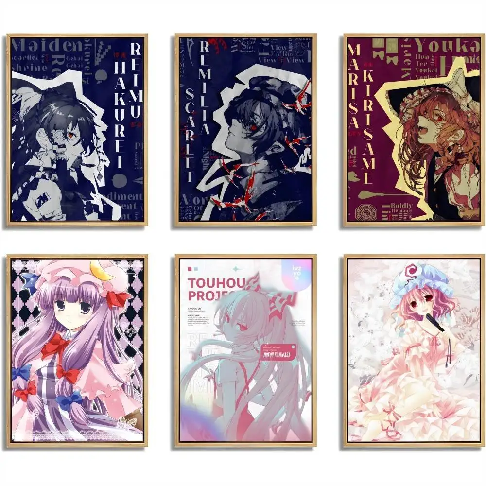 

Pretty Video Game Anime The T-Touhou Project Poster Painting Stickers Dorm Living Room Wall Decoration Gift Home Art Aesthetic