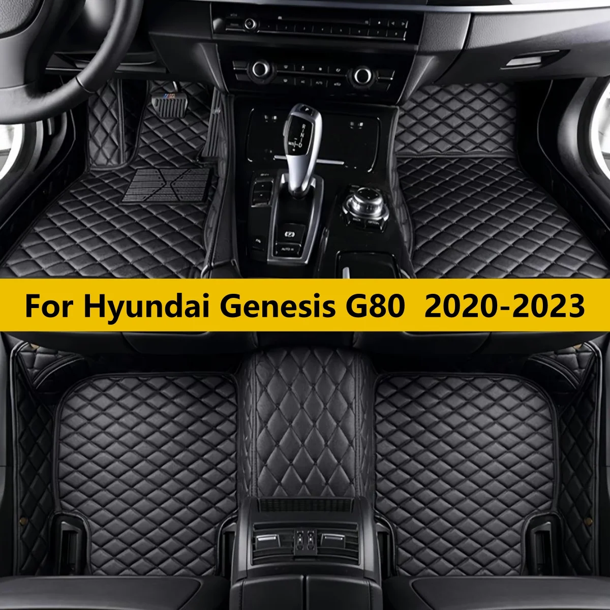 

Автомобильные коврики для Hyundai Genesis G80 2020 2021 2022 2023, кожаные, полный комплект, для пола автомобиля