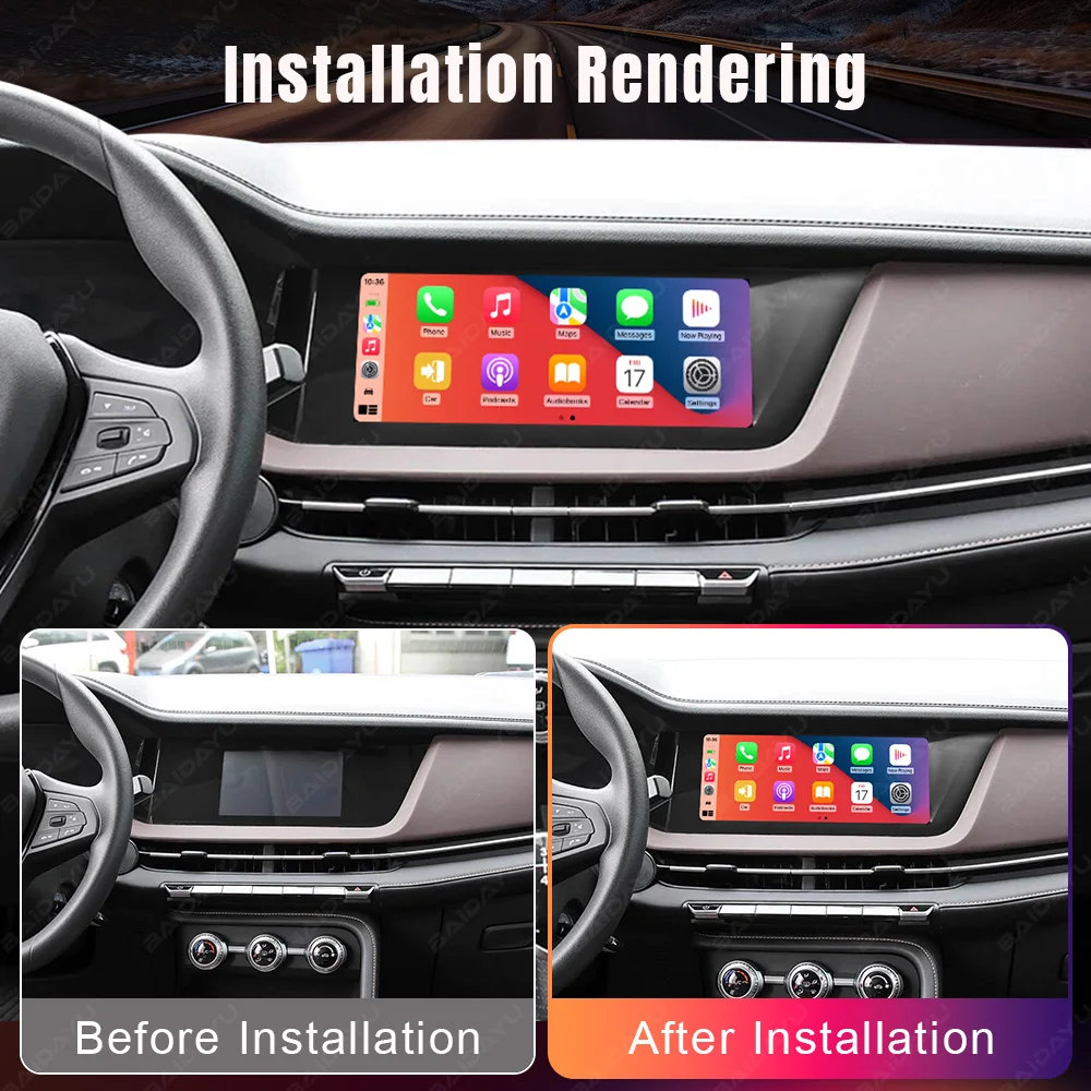 Baidayu 10.25inch Android 13 GPS Navigation Radio for Changan CS15 Dashboard Multimedia Player RGB Stereo  USB Connection