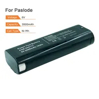 LERRONX  High Capacity 3000mAh 6V Ni-MH Rechargeable Battery for Paslode Power Tools 404717 B20544E BCPAS-404717 Nimh Bateria