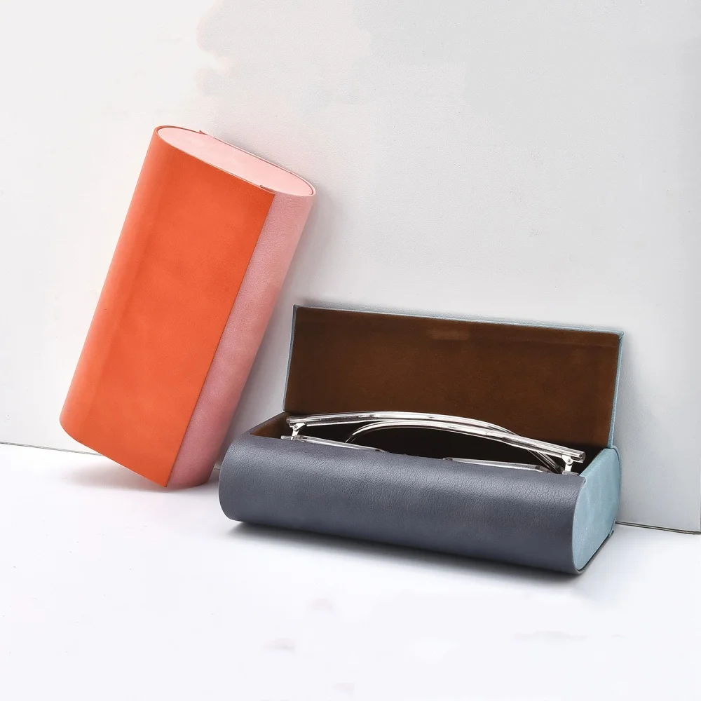 Double Layer Glasses Case PU Leather Sunglasses Storage Box 2 Pair Eyeglasses Holder Portable Eyewear Container For Men Women