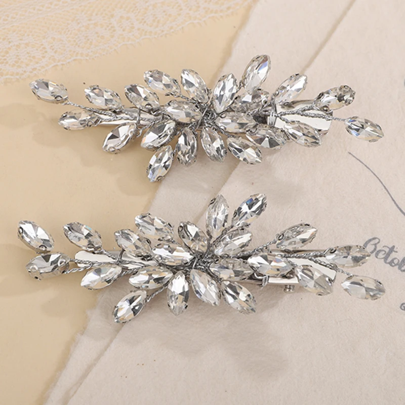 13Colors Bride Wedding Hair Pins Women Hair Piece Rhinestone  display picture 1