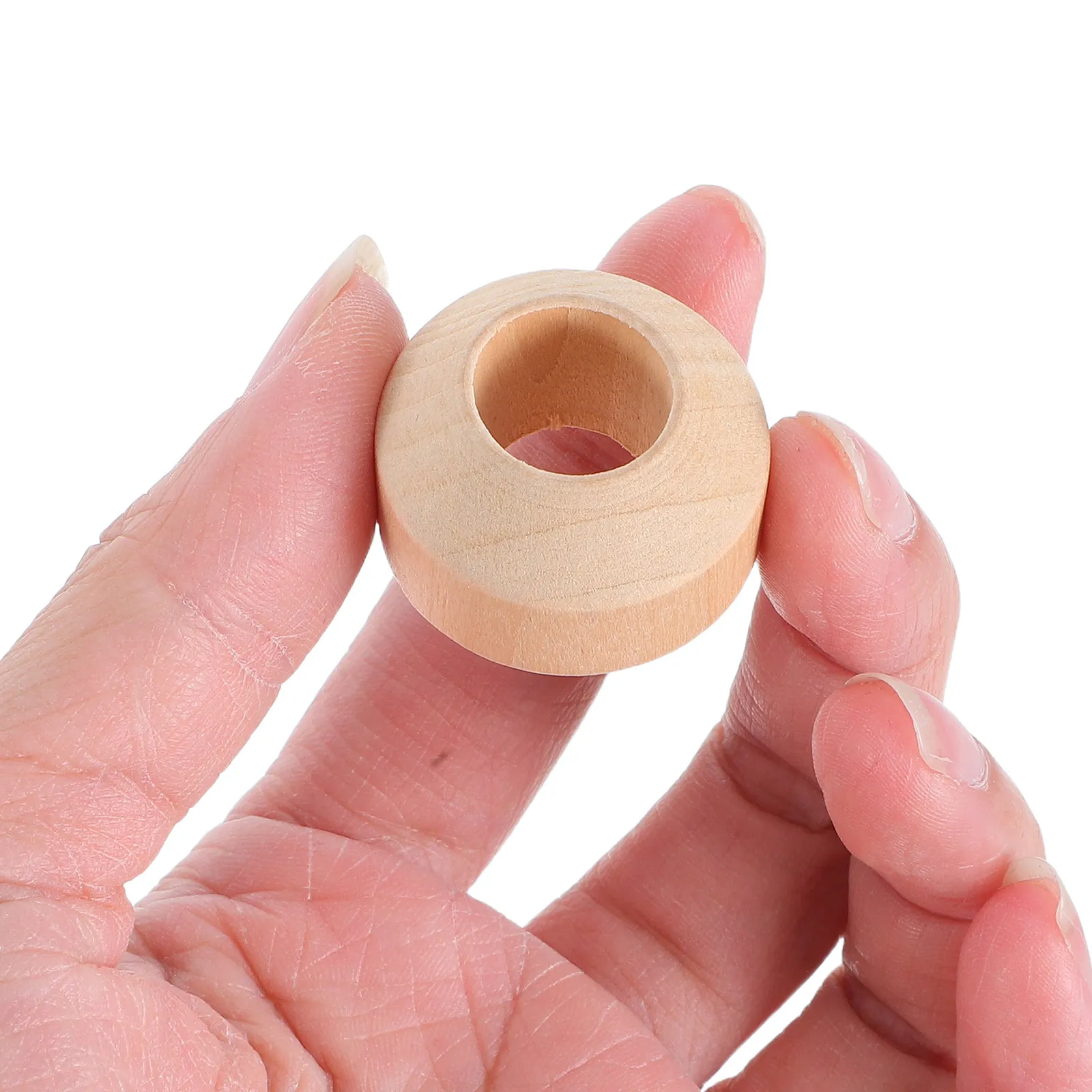 

100Pcs Wood Peg Mounting Bases Unfinished Display Stand Craft Support Base for Wooden Peg Assembly Puppet Stand Holder