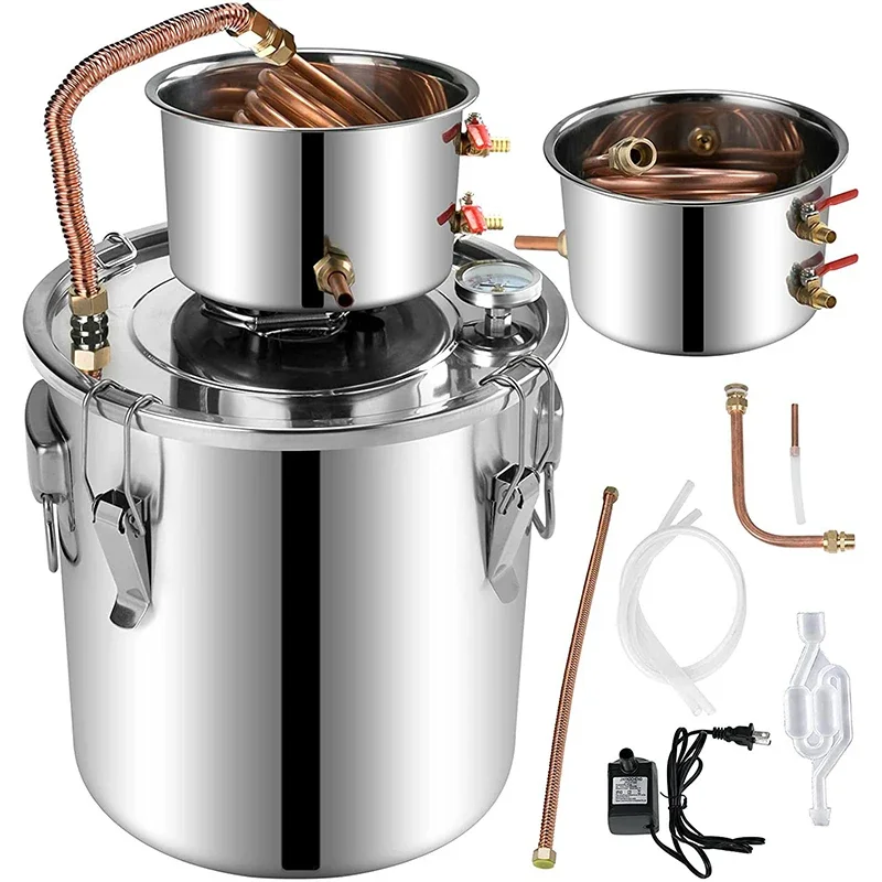 30L/50L Alcohol Brewing Distiller DIY Moonshine Apparatus Stainless Steel Still Whisky Beer Brandy Home Applian