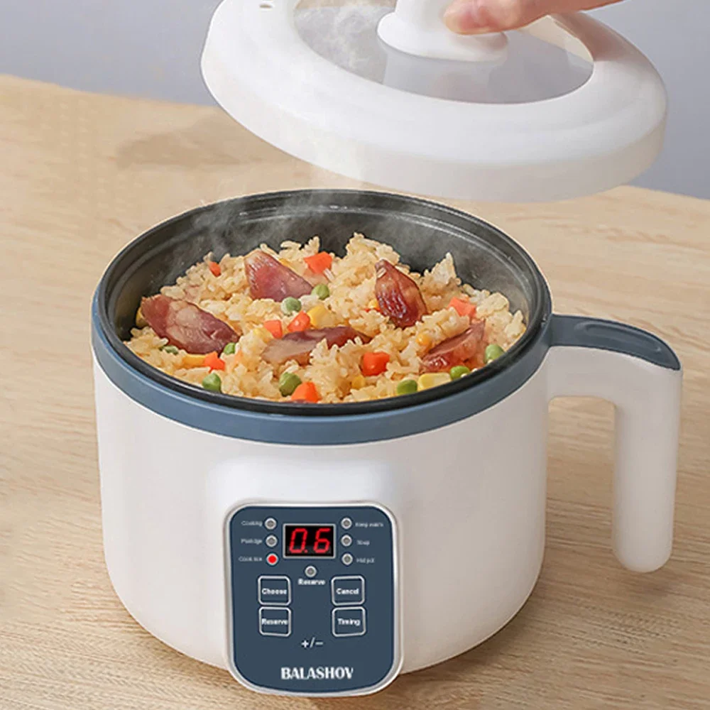 Mini Rice Cooker Household HotPot Multifunctional Rice Cooker with Steamer Single/Double Layer Non-Stick Electric Cooker EU Plug