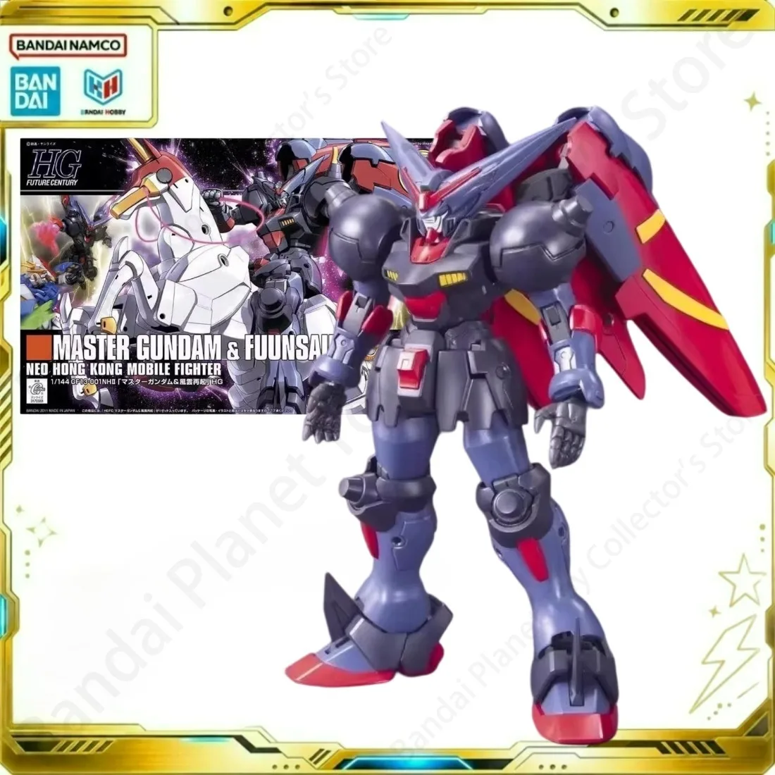 Bandai Action Original Model Anime MASTER GUNDAM & FUUNSAIKI HG 1/144 Figure Building Collectibles Model Kit Gift For Fans