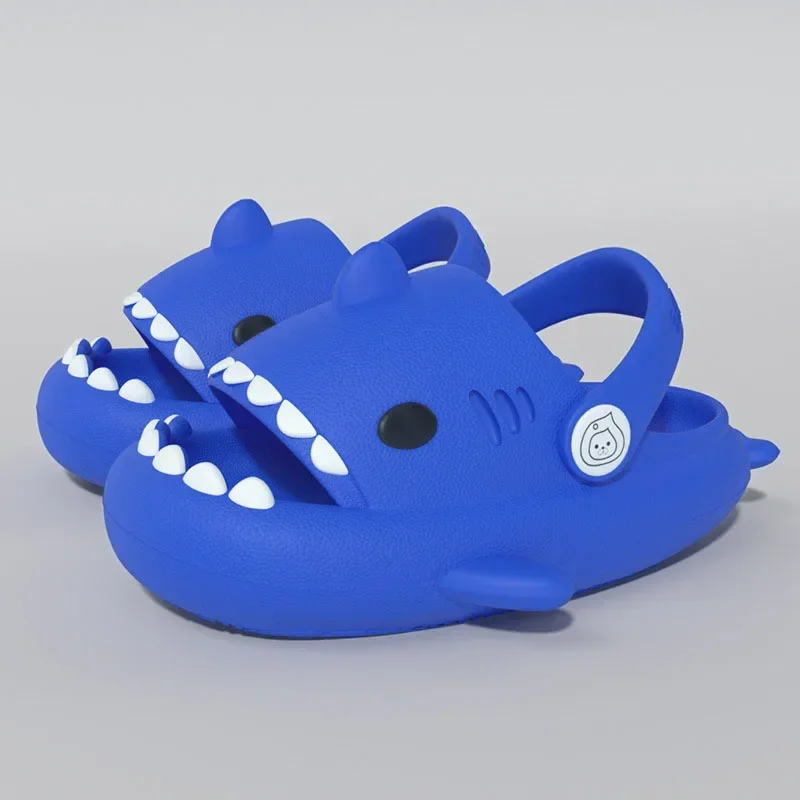 Sandali per bambini pantofole per bambini scarpe Cartoon Shark Summer Boys Girls Baby spessa suola morbida antiscivolo