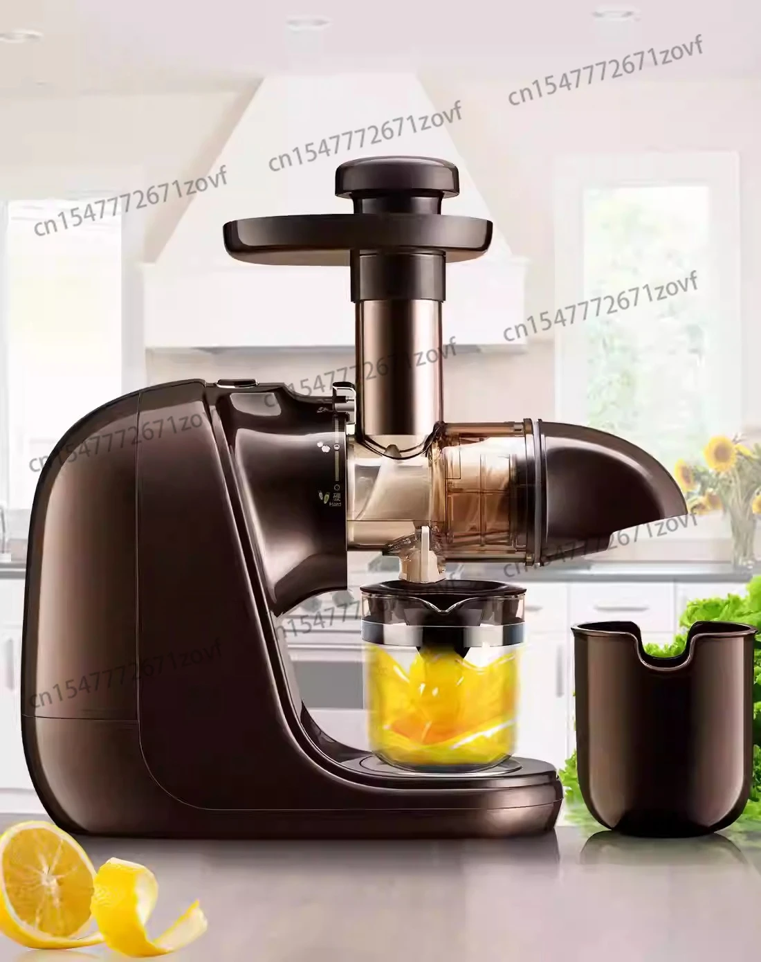 

Черная горизонтальная соковыжималка холодного отжима высокого качества оптом, двухсекционная, для кухонной техники