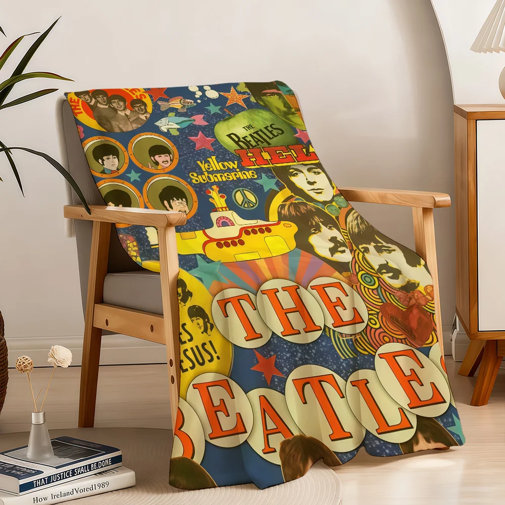 Album The Blanket Throw Super Cosy Plush B-Beatles-ES Living Room Sofa Couch Childish Birthday Gifts