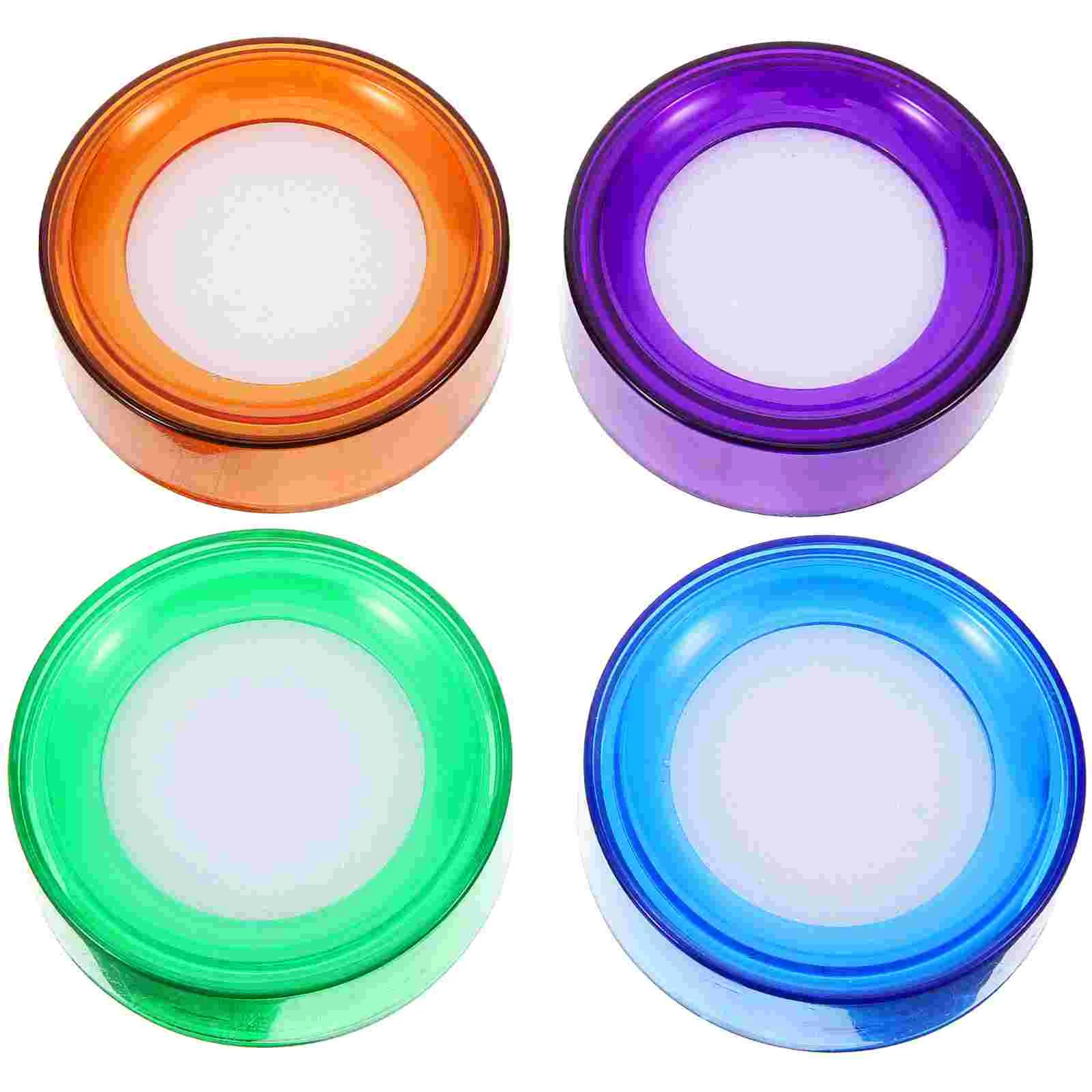 4 Pcs Money Counting Cylinder Fingertip Moistener for Paper Sponge Cup Hand Tool Sponges