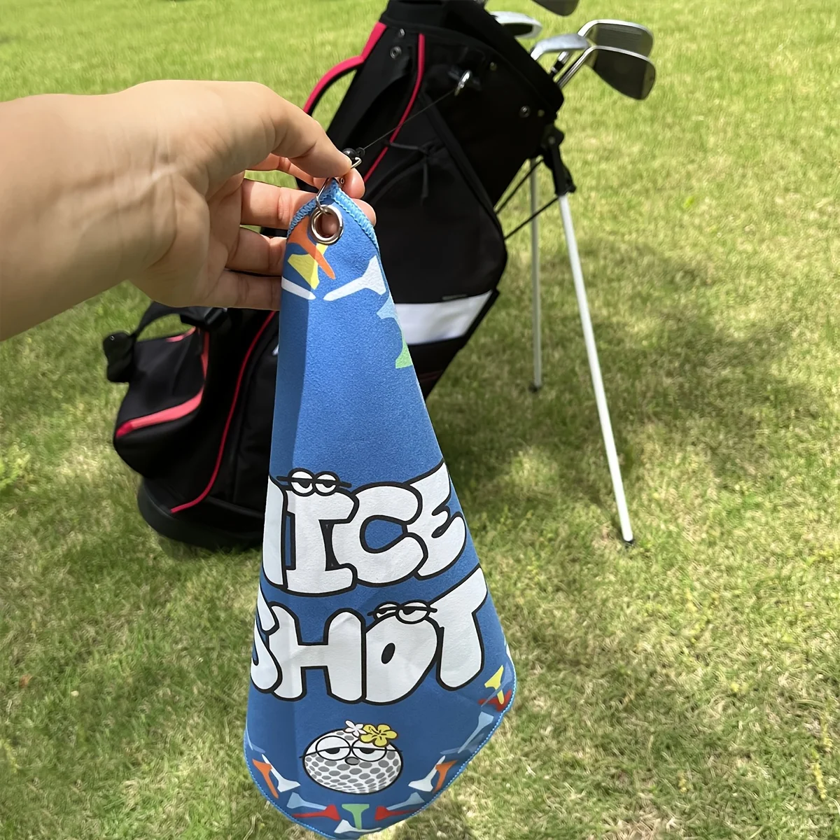 New Style Premium Golf Towel, Double Sided Print, Perfect for Golf Bags, Fun & Creative Gifts for Men or Women.