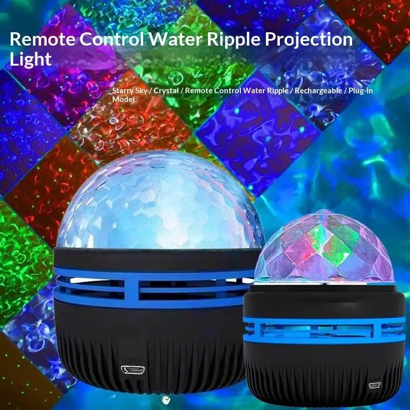 Rotating LED Galaxy Projector Night Light USB Plug-in Star Moon Lamp for Kids Room Home Theater Ambient Lighting