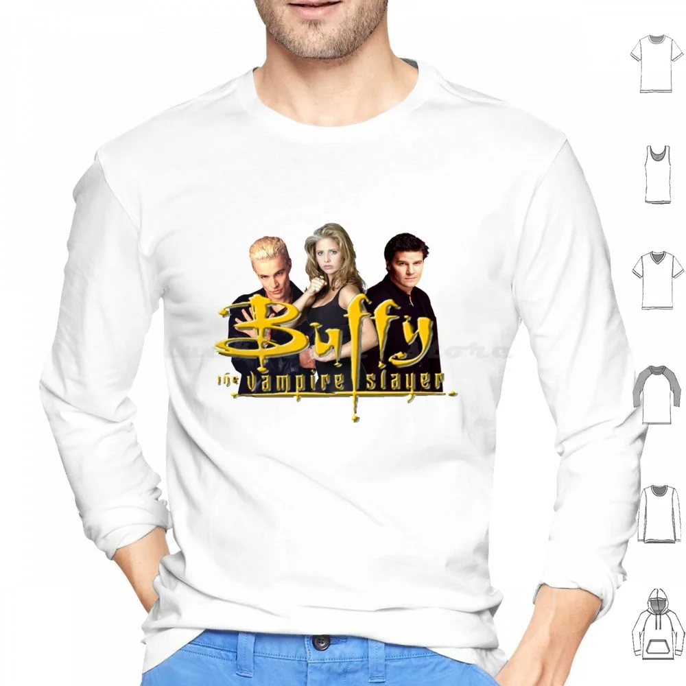 Buffy The Vampire Hoodie Cotton Long Sleeve Buffy The Vampire Buffy Vampire Angel Spike Mens Womens Cute