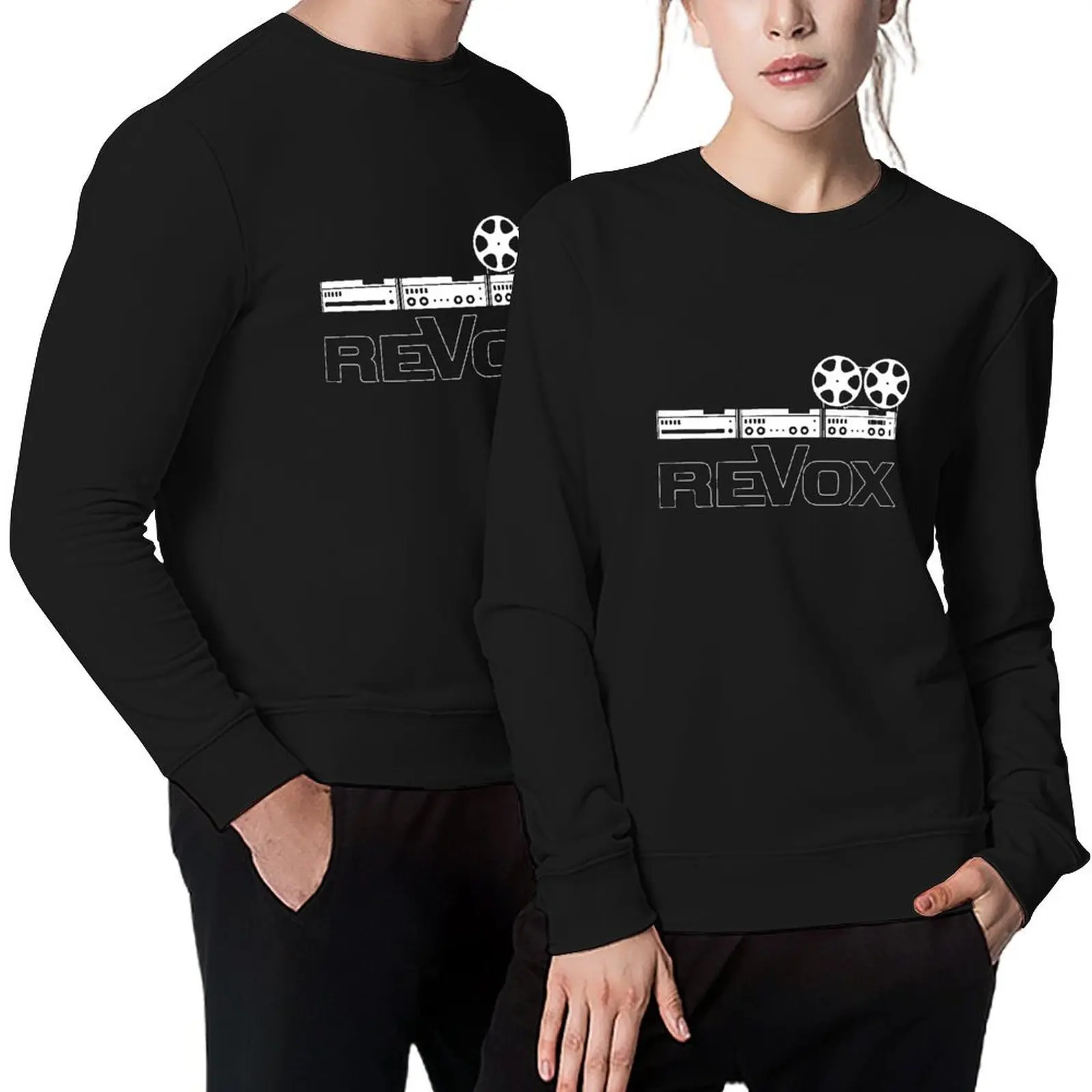 

REVOX Pullover aesthetic clothing autumn new products anime clothes men's sweat-shirt set sweatshirt male