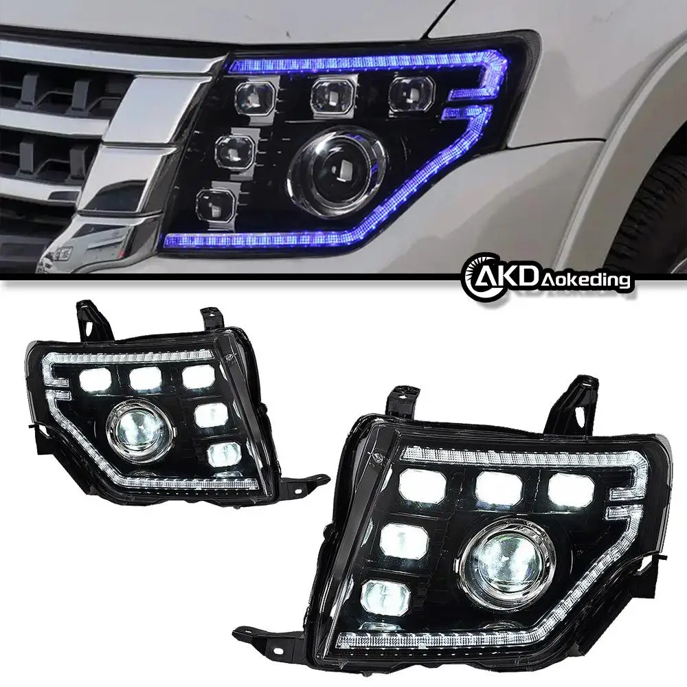 

Car For Pajero V97 2009-2023 V93 V95 Headlights Drl Hella Led Bi Xenon Bulb Fog Lights Car Accessory Head Lamp