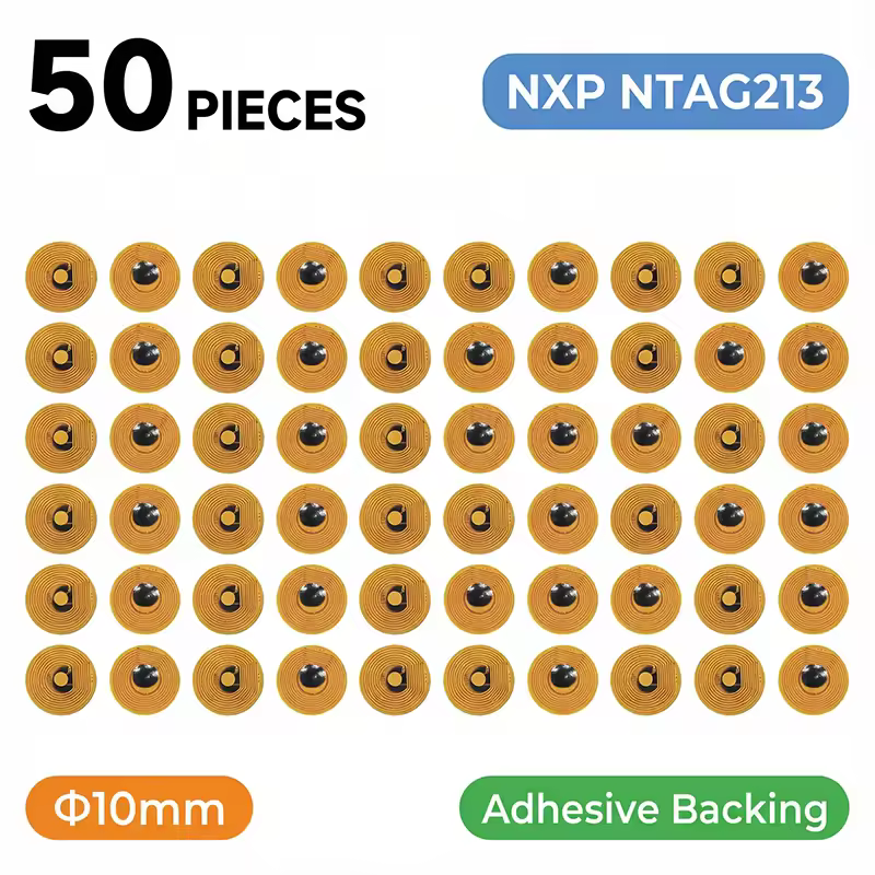 10mm Diameter High Temperature RFID NFC FPC Tags NXP NFC213 Mini Cards 13.56MHz Anti-Fake Anti-Metal Passive RF Card - Image 9