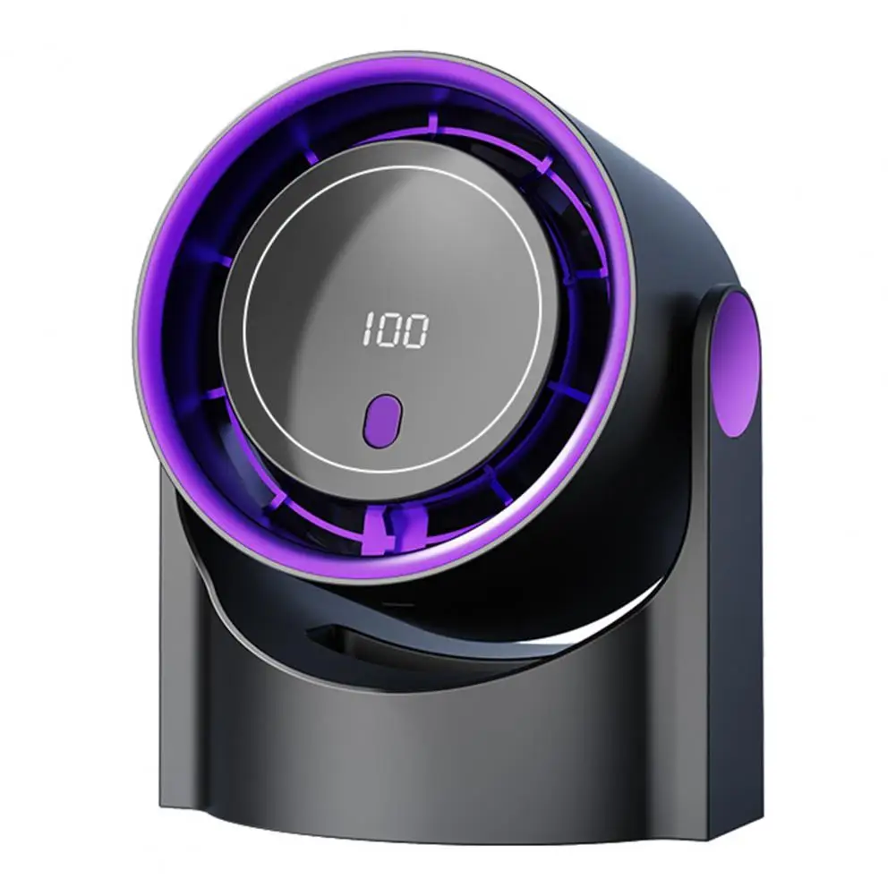 

Portable Desktop Fan Portable Usb Rechargeable Mini Desk Fan with Led Digital Display 100 Speed Adjustable Quiet Fan for Home