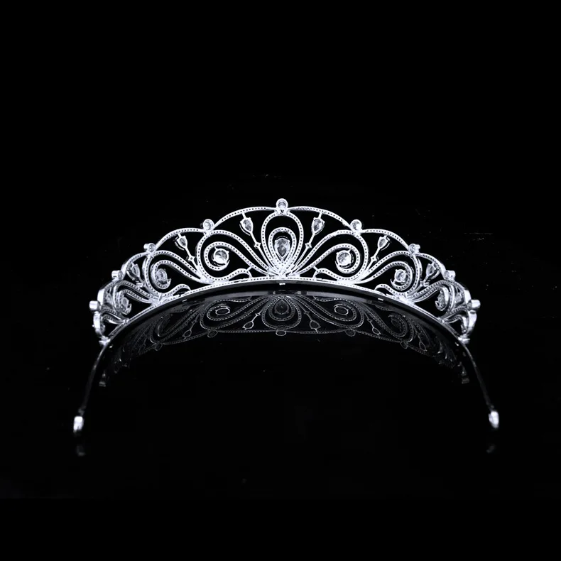 Vintage Luxury Jewelry High-end Crown Headwear Accessories for Dubai Festival Bridal Wedding Anniversary Gift H-16