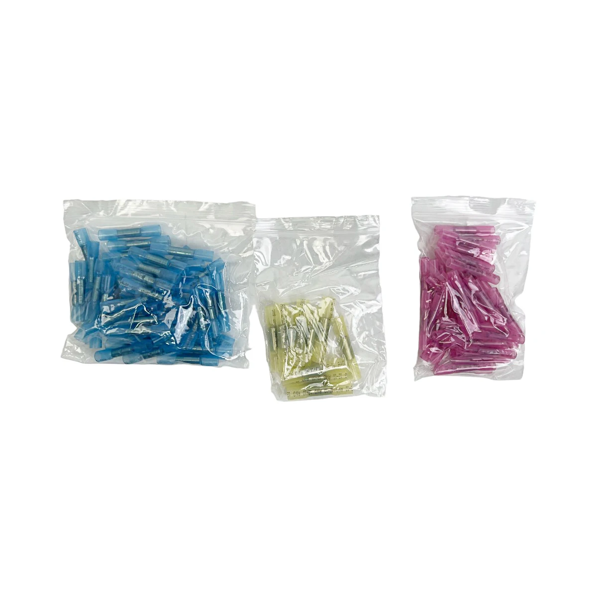 100 قطعة/الحقيبة سيارة الحرارة يتقلص كتل طرفية 22-10 لون مزيج سلك مقاوم للماء طقم توصيل معزول الكهربائية تجعيد موصل