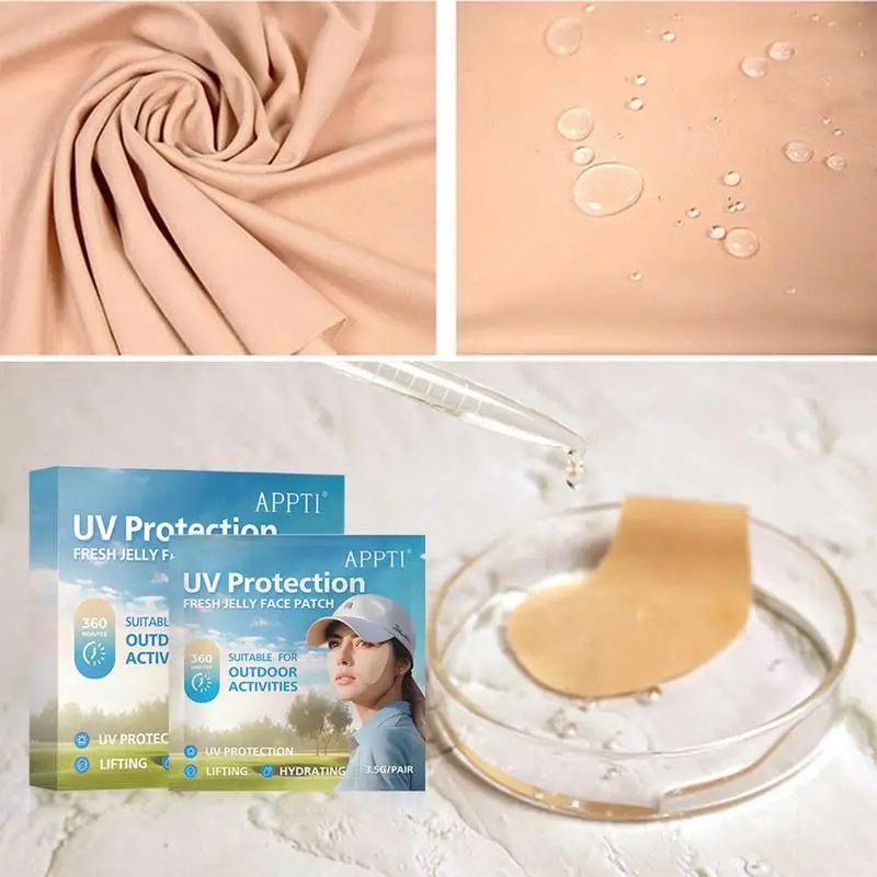 5 шт., УФ-гелевые патчи для лица, для гольфа