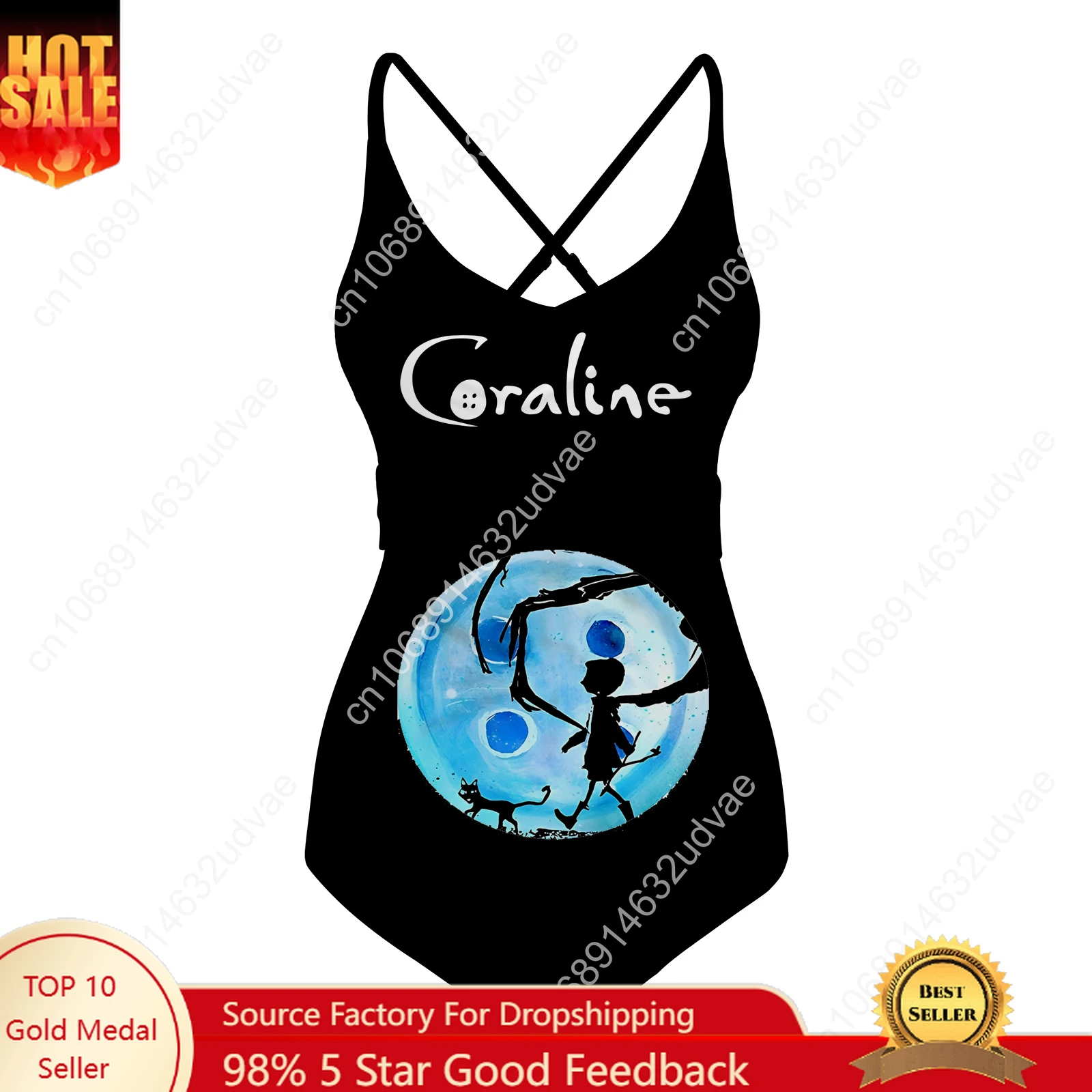 

Coraline The Secret Door Swimsuit Womens Sling Swimsuits Personalized Sexy Swimwear Beach Bikini Summer Customize Bathing Suits
