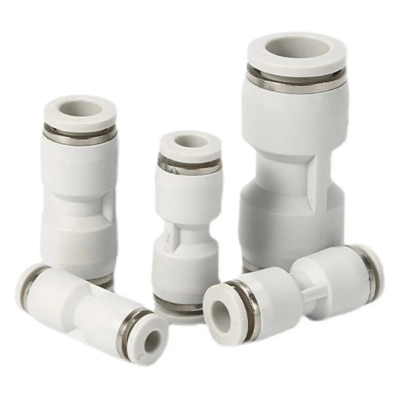 

1Pcs Push-in Straight Reducing Fitting, Pneumatic Quick Connect Air Hose Fitting PU Straight Coupler PG Straight Reducer