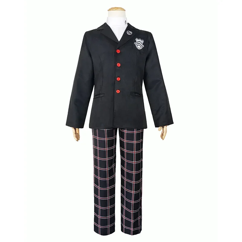 Game Persona 5 Akira Kurd Cosplay Costume P5 Ren Amamiya Set School Uniform Mens Suits Halloween Unisex JK Uniform Cosplay