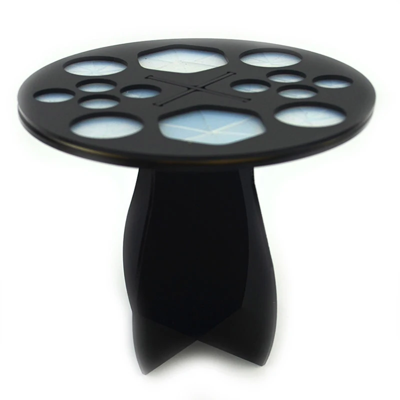 Estante de secado de brochas de maquillaje, soporte plegable con 10 mallas, 26/14 agujeros, soporte para secador de brochas de maquillaje