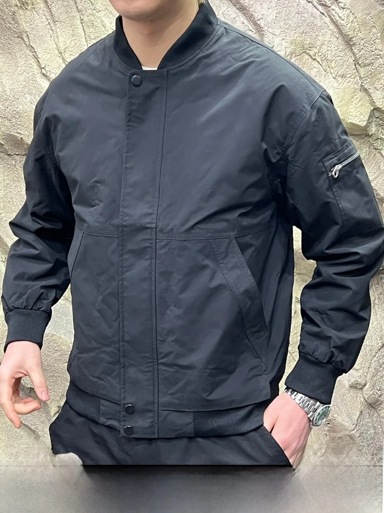 

Warmth Cotton Jaet for Men Pure Color Diamond Stitching ODM Cany Order Versatile Autumn Winter Outerwear Stand Fit