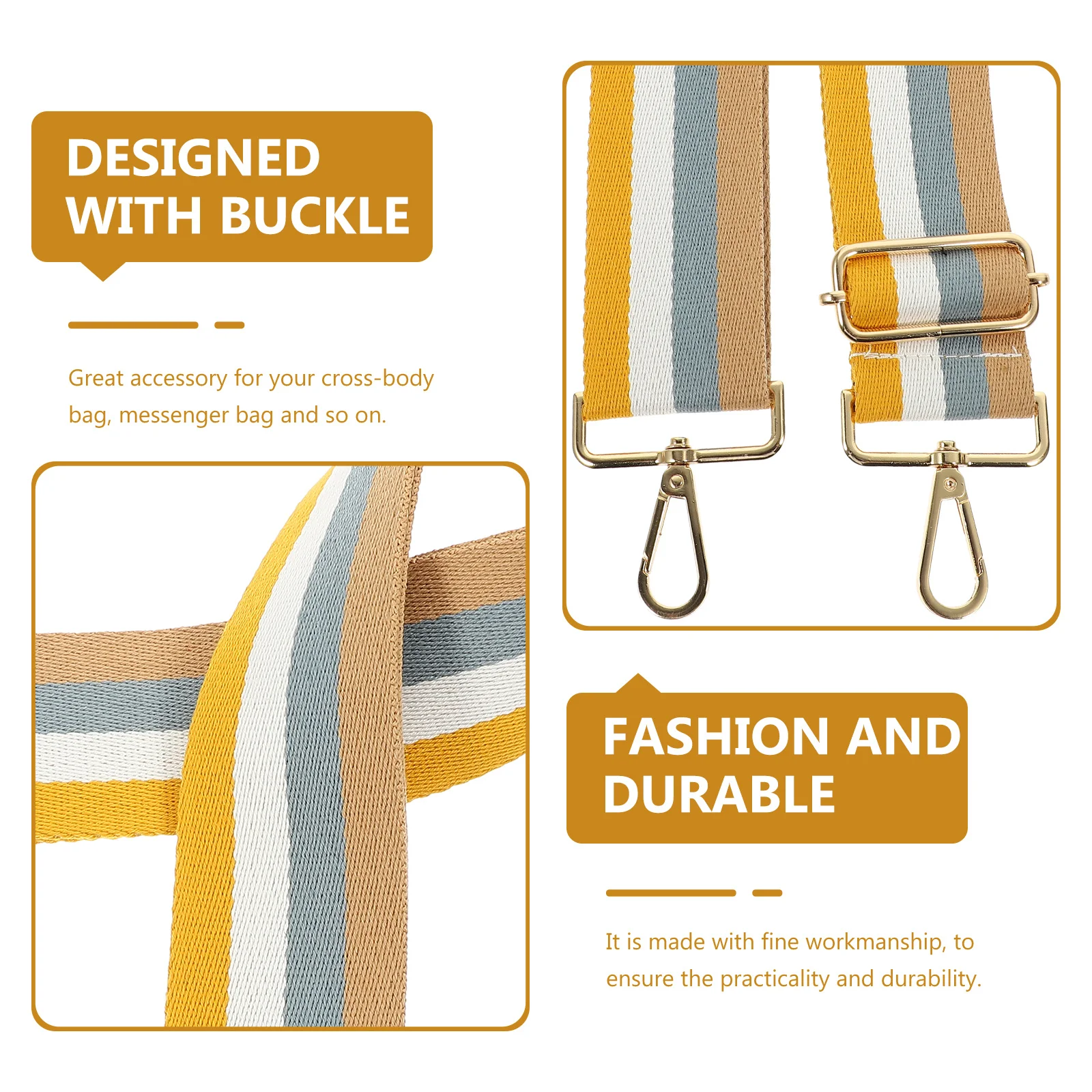 

Bag Strap Replacement Wide Shoulder Design Cotton Cloth Adjustable Handbag Strap for Women Crossbody Messenger Bag Fashion