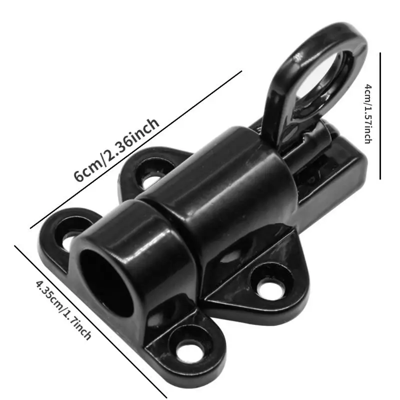 1SetHome Security Sliding Door Latch Alloy Spring Door Bolt with Pull Ring Window Gate Anti-Theft Hasp Lock Window Lock Security