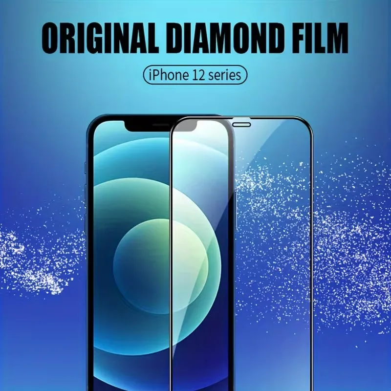 3 Stück 9D-Displayschutzfolie aus gehärtetem Glas für iPhone 16, 15 Plus, XR, X, XS Max, Schutzfolie für iPhone 18, 17, 15, 11, 12, 13, 14 Pro Max. – Detail 2