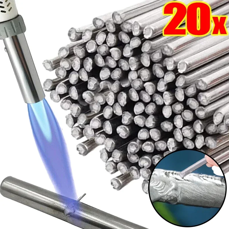 

20/100Pcs Aluminum Welding Rod Low Temperature Repair Agent Welding Rods Stainless Steel Copper Iron Easy Melt Soldering Tools