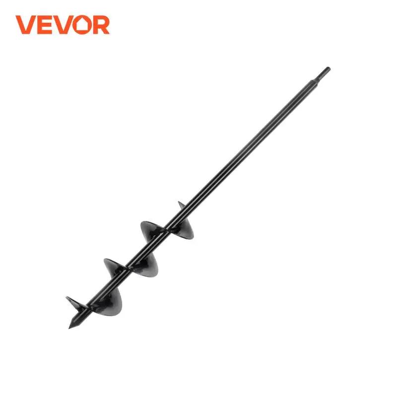 VEVOR Auger Drill Bit for Planting Garden Auger Drill Bit Spiral Drill Bit for Bulbs Planting & Holes Digging Hex Drive Drill