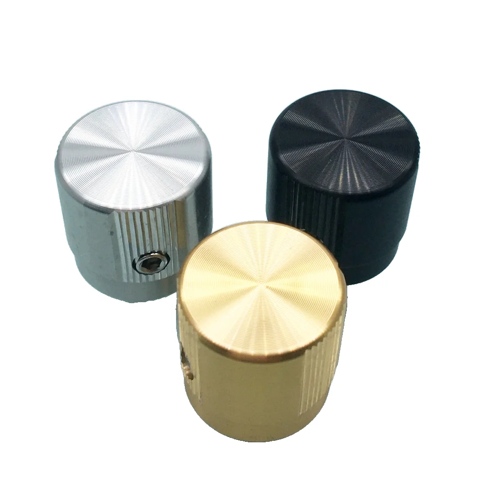 

1PCS High-end Aluminum Knob Potentiometer Knob 17*17*6mm Volume Switch Rotary Encoder Knobs Silver/black/gold