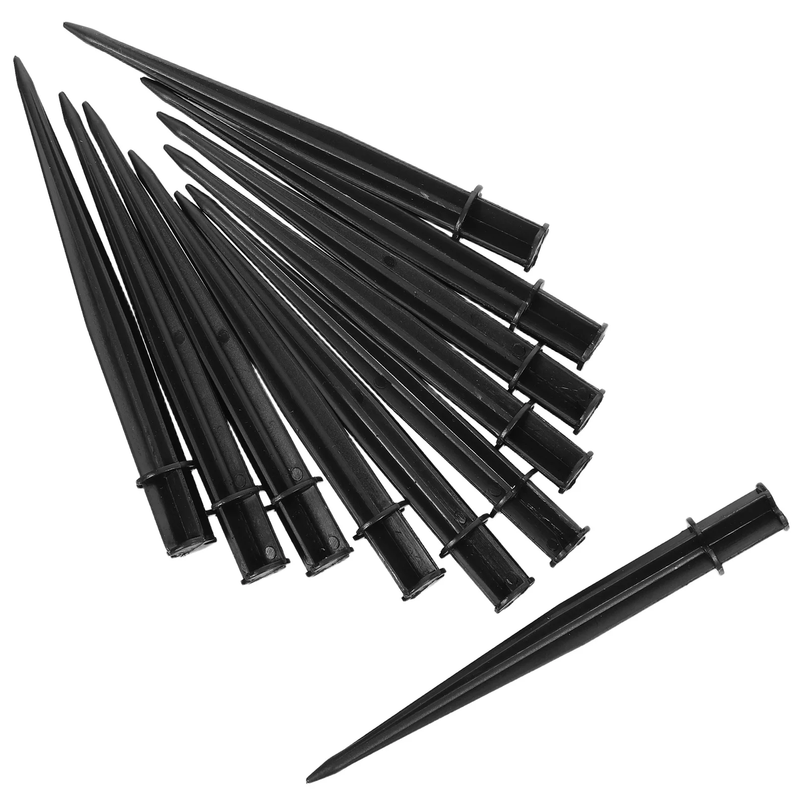 

10Pack Plastic Ground Spikes Solar Light Replacement Stakes for Outdoor Pathway Garden Lamp Landscape Garden Light Stakes