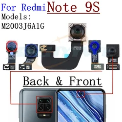 Rear Front camera For Xiaomi Redmi Note 9S Note9S M2003J6A1G Main Ultrawide Depth Macro Back Camera Module Spare Parts