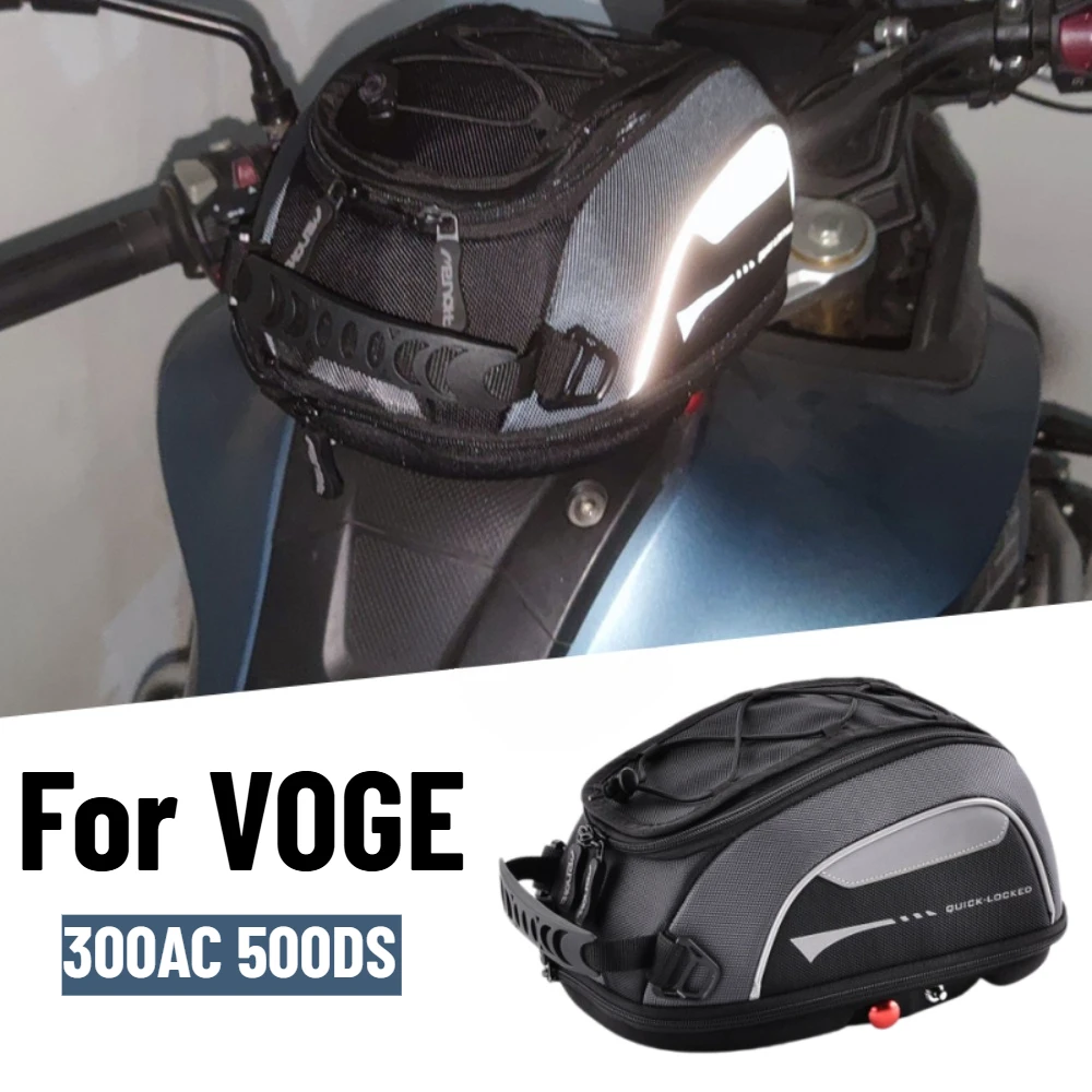 Anti Theft Fuel Carrier Top Case For Voge 300AC 350AC Valico 500 DS X Motorcycle Tank Bag Racing Travel Luggage Rotation Locked